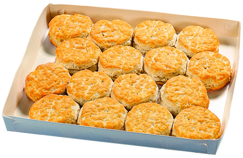 Bama Biscuits in White Tray